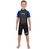 Hyperflex Unisex Access 2MM Springsuit Wetsuit, Kids, Blue/Black, 2
