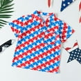 thumbnail image 2 of EnJoCho Child Summer Spring Tops Toddler Boys Girls Short Sleeve Independence Day 4th Of July Kids Tops T Shirt With Pockets, 2 of 6