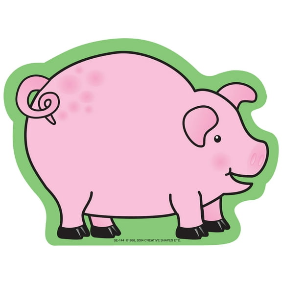 SHAPES ETC. Large Notepad - Pig