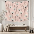 thumbnail image 5 of Pink Spring Floral Tapestry for Bedroom Wall Hanging Tapestry, Watercolor Botanical Summer Ceiling Backdrop Tapestries Poster Blanket Wall Decor for Teens Room Living Room Dorm 51" x 59", 5 of 8