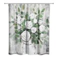 thumbnail image 2 of Creative Products White Roses 71x74 Shower Curtain, 2 of 2