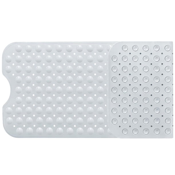 Yuarrent Alfombrilla de baño antideslizante de PVC rectangular de 40x100, alfombrilla de masaje de baño con ventosa, alfombrilla antideslizante Suministros de limpieza para el hogar No.1 Yuarrent HA025695-01