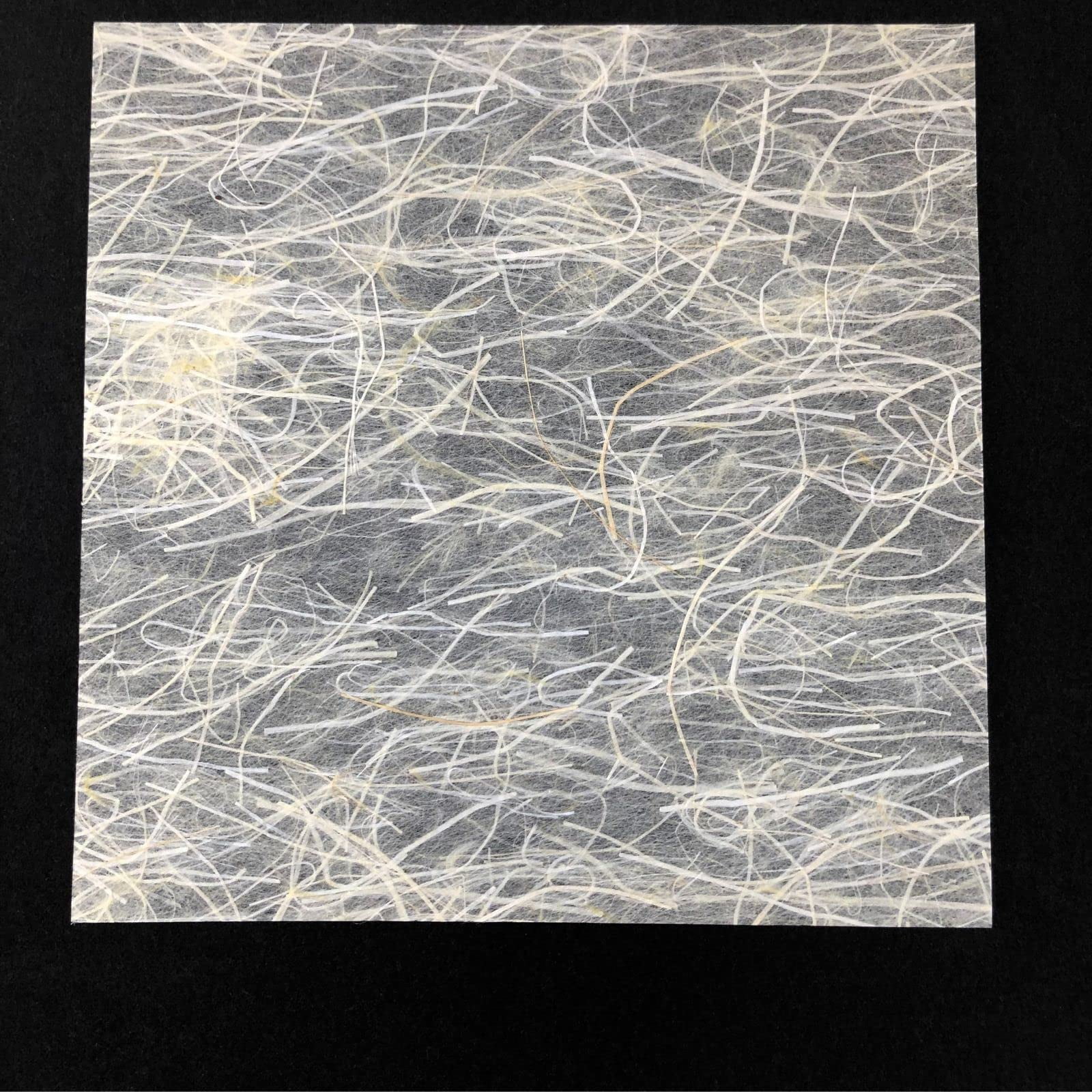 Japanese Mino Washi Origami Paper – Lemon Yellow, 6.1" Square, 20 Sheets, Natural Hemp Fiber, Made in Japan