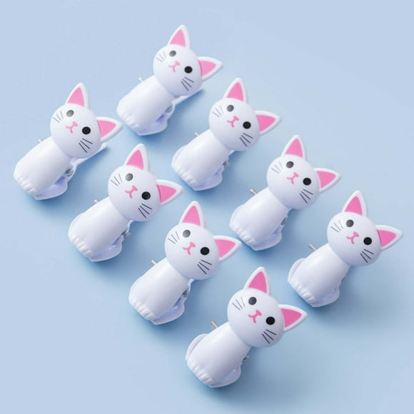 Juego de clips de 8 piezas para sellado de alimentos, clips reutilizables para bolsas de plástico con mecanismo de una mano, organizadores multiusos para suministros de cocina y oficina, solución de