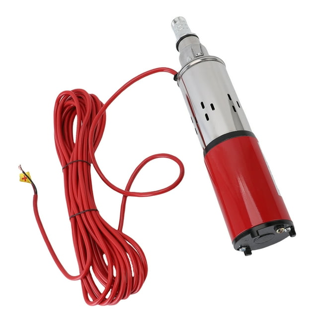 340W Submersible Pump, 196FT Discharge Head All Copper Motor 6.6GPM Flow Rate Solar Deep Well Pump for Garden Irrigation