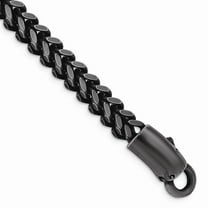 Primal Steel Stainless Steel Antiqued and Brushed Heavy Wheat 9 Inch Bracelet