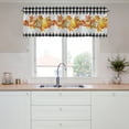thumbnail image 2 of KuphiL10C Fall Plaid Valance Curtains for Kitchen Bedroom, Thanksgiving Kitchen Valance for farmhouse Windows, Rod Pocket, 54x18 inch, 2 Panel, 2 of 7