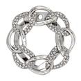 thumbnail image 1 of Miangastore Scarf Ring Buckle Silver 1Pcs 1.5x1.5in, 1 of 8