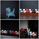 thumbnail image 4 of Sky-Blue Ceramic Cat Ornament for Household Decor 4Pcs Pack, 4 of 4