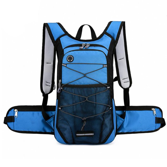 Mochila de escalada Oxford ligera impermeable para viajes de oficina azul