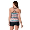 thumbnail image 4 of Free Country Women's Macrame Back Tankini Top Jadesea Zigzag Zest S, 4 of 5