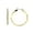 Disc Gold-Tone, variant on Women's Fashion Dangling Hoop Earrings Made In Korea, 57mm, Sculpted Wavy Silver-Tone