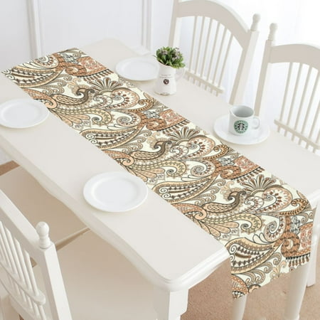 Download MYPOP Boho Ethnic Paisley Table Runner Home Decor 16x72 ...