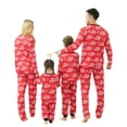 thumbnail image 4 of TheFound Christmas Family Matching Pajamas Letters Print Tops with Pants, 4 of 8