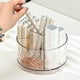 thumbnail image 5 of Estante de escritorio con 5 compartimentos, caja de agua giratoria transparente, organizador de cosméticos y belleza, gran capacidad, portalápices, estante de escritorio, alta capacidad,, 5 of 8