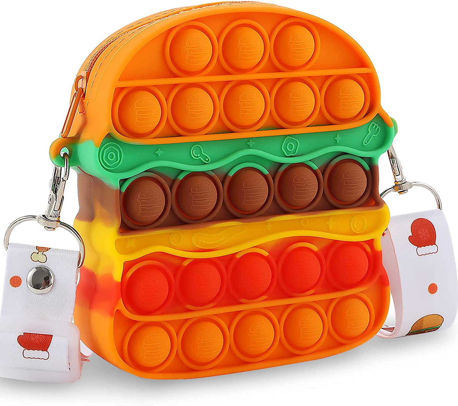 Terra Pop Fidget Purse for Girls, Fidget Toys Bag Push Bubble Popper