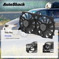 thumbnail image 3 of AutoShack Radiator Cooling Fan Assembly | Replacement for 2006-2010 Chrysler PT Cruiser | 1-PC, 3 of 5
