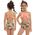 thumbnail image 4 of LYMAYTER Baby Toddler Boys Two Piece Swimsuit Kids Ruffle Bathing Suit Swimwear Beach Rash Guard Surfing Suit UPF 50+ Protection 2-12T, 4 of 11