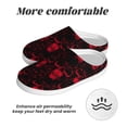thumbnail image 6 of Balery Red Skulls 2 Pattern Women's Fuzzy Memory Foam Slippers Fluffy Winter House Shoes Indoor and Outdoor-39/40, 6 of 7