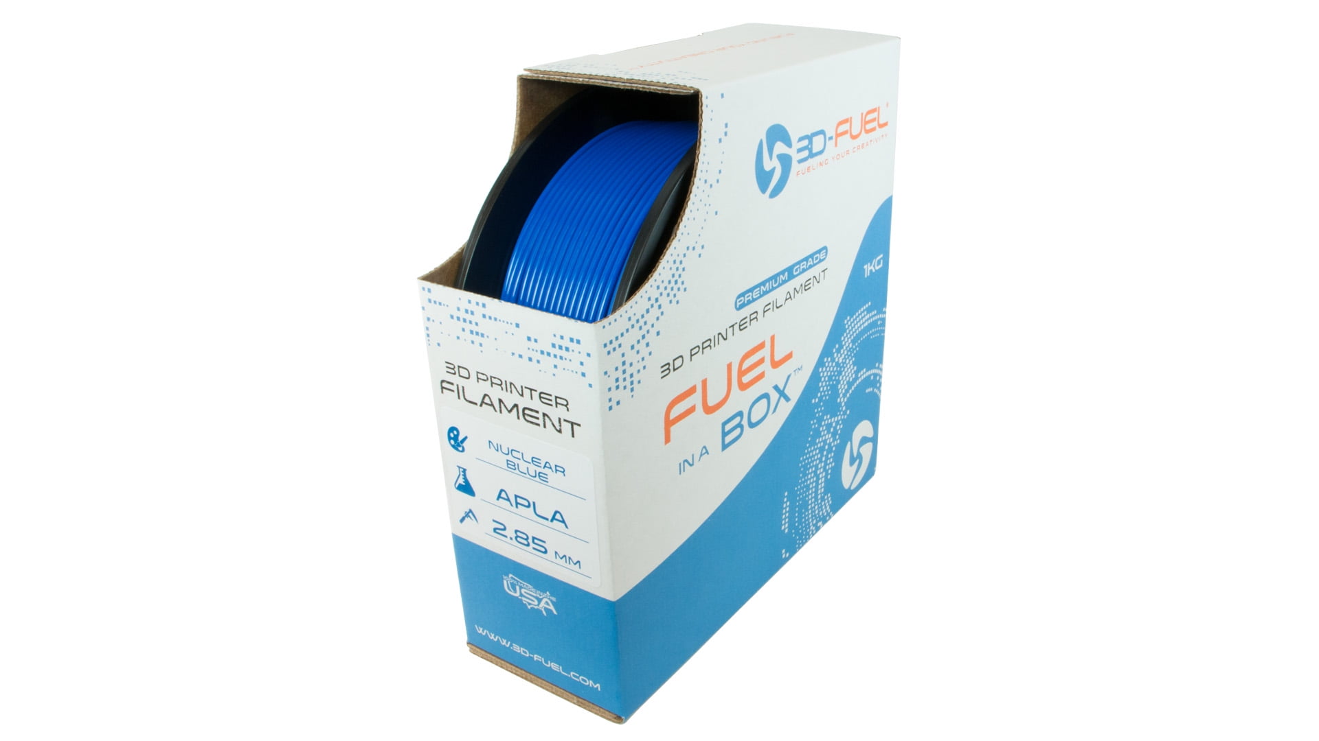 3D-Fuel WorkDay PLA Ocean Blue 2.85mm 1Kg 3D Filament Diameter Tolerance +/- 0.05mm