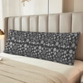 thumbnail image 2 of Zufioo simple white Snowflake Print 20x54 Inch Long Body Pillowcase, without Pillow Core, Pillow Case with Hidden Zipper, Ideal Gift for Home Furnishings, 2 of 7