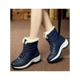thumbnail image 6 of Audeban Womens Boots Mid Calf Snow Boots Warm Shoes Waterproof Platform Shoes Size 4.5-8, 6 of 7