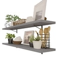 thumbnail image 1 of Kit 2 Repisas Flotantes Cocina Madesa 80cm Color Gris, 1 of 8