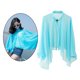 thumbnail image 5 of Kimono para Mujer, Cárdigans , Suéteres de Manga Larga, Encaje, Suelta, Tops, Ropa de Protección Solar Bohemia - Azul BLESIY Cárdigans de gasa, 5 of 8