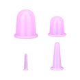 thumbnail image 1 of Dinheiro Juego de copas de masaje corporal de silicona especial para todo el cuerpo, cara, espalda y piernas, ventosas de silicona anticelulíticas, ventosas faciales, masajeador de vacío para, 1 of 5