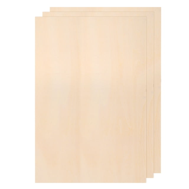 3pcs Hojas de Madera de Tilo 14 x 8 x 1/8 Pulgadas Tableros de Madera Sin Terminar Contrachapado para Manualidades de Bricolaje Corte Láser con Superficies Lisas