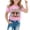 Pink, variant on Shadoumai Toddler Shirts Girls 2t Letter Graphic Print Boat Neck Shirt Short Sleeve T-Shirt Classic Fit Back To School Shirt Baby Girl Summer Clothes
