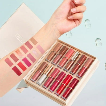 Kokovifyves Beauty and Makeup Gifts Set for Women 12 Color Lip Gloss Gift Box Set