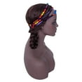 thumbnail image 3 of XIAOHUAGUA African Wax Print Headband Kente 3 Strand Vibrant Afrocentric Headband Headwrap Accessory, 3 of 5