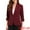 Burgundy, variant on DARING DIVA Women's 3/4 Sleeve Shawl Lapel Work Blazer with Pockets XS Black