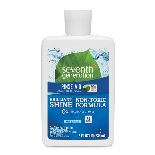 Seventh Generation Dishwasher Rinse Aid Free & Clear, 8 oz Walmart