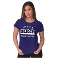 thumbnail image 4 of Life's A Glitch Then Lag Video Game Womens Slim Fit Graphic Tee Brisco Brands X, 4 of 5