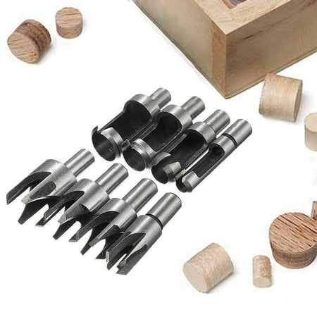 

8Pcs End Cap Milling Cutter Wood Cutting Tool Wood Plug Bits Wood Plug Cutter Drill Bits 6Mm / 10Mm / 13Mm / 16Mm