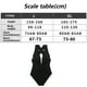 thumbnail image 3 of Traje de baño de una pieza para mujer de talle alto, traje de baño con cuello en V y lazo, 3 of 5