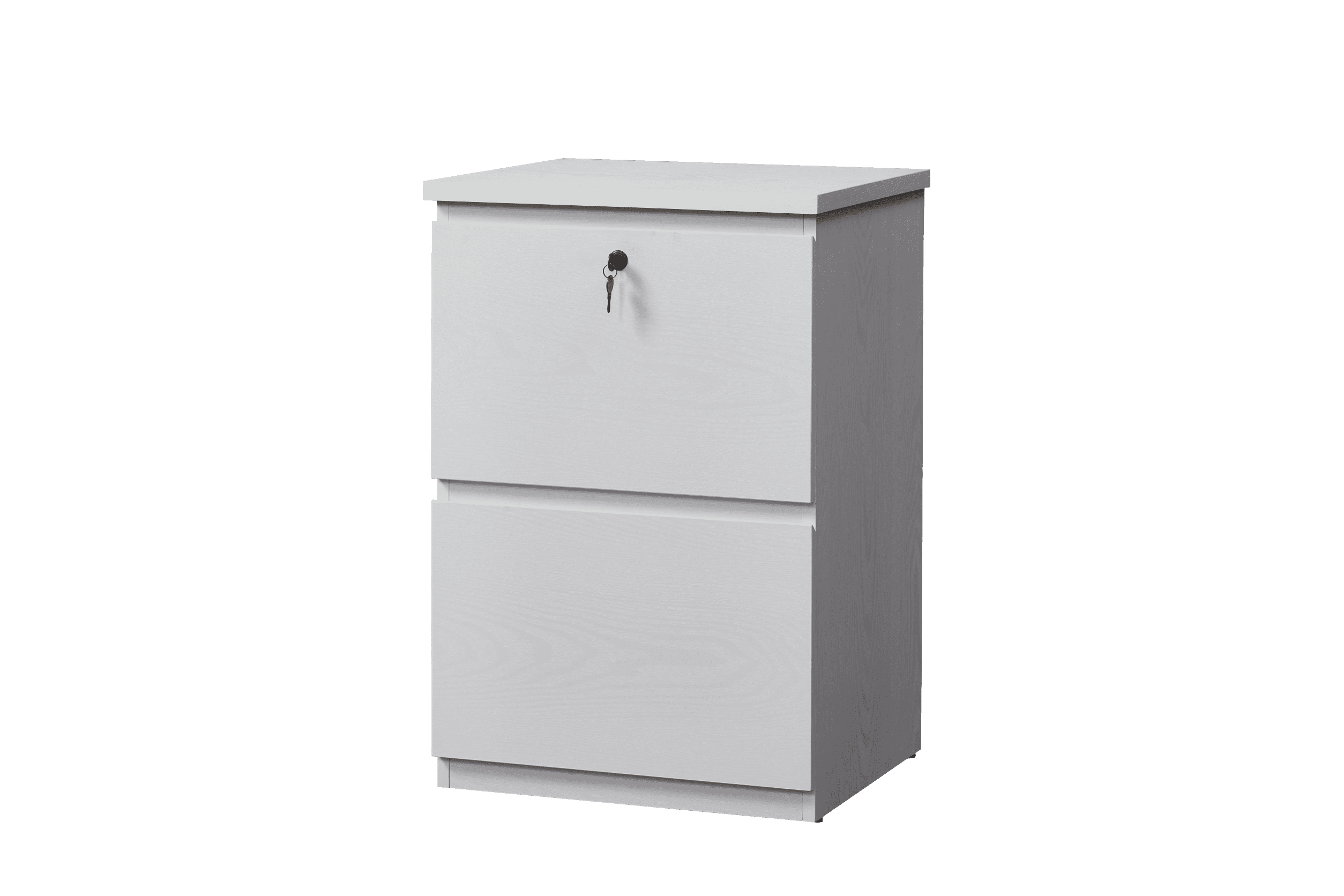 KOWO 2 Drawer Vertical Wooden File with Lock, A4