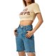 thumbnail image 3 of VISgogo Mujeres Casual Crop Tops, Adultos Letra y Corazón y Estampado de Flores Camiseta de Manga Corta Cuello Redondo VISgogo moda, 3 of 9
