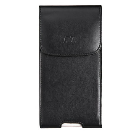 Samsung Galaxy Note 2 Mega MyBat Vertical Leather Case with 360 Clip for Motorola Nexus 6 / Samsung Galaxy Note 4 Mega 2 / iPhone 6 Plus 5.5
