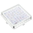 thumbnail image 2 of TNOBHG Jewelry Organizer Box Acrylic Seashell Display Box with Magnetic Closure 36/64 Grids Square Craft Organizer for Natural Stones Nail Art Beads Charms, 2 of 8