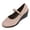 Pink, variant on Willtoo Women’s Mary Jane Wedge Pumps, Closed Toe Faux Suede Wedge Heels with Buckle Strap, Comfort Dress Shoes for Work & Wedding & Outdoor