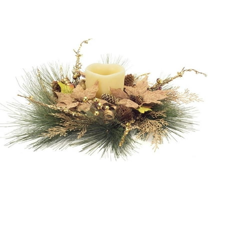 Gold Christmas Candle - 19