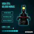 thumbnail image 2 of Luces Led para Auto - EVOLUM - Modelo Barracuda 11,000 lúmenes - Resistencia al Agua - Haz de luz Perfecto (H13), 2 of 9