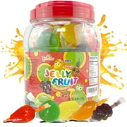 Apexy Jelly Fruit, Tiktok Candy Trend Items, Tik Tok Hit or Miss Challenge, Assorted Fruit Shaped Jelly, Strawberry, Mango, Apple, Pineapple, Grape. 46.91oz (1330g)