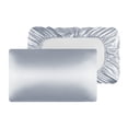 thumbnail image 2 of Funda de almohada de seda sintética | Color sólido de doble cara | Flecos plisados | Poliéster suave y transpirable | Absorción de humedad | Duradero resistente a las arrugas | 29,5 x 19,7 pulgadas, 2 of 6