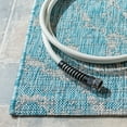 thumbnail image 4 of SAFAVIEH Courtyard Ruth Abstract Indoor/Outdoor Area Rug, Aqua/Grey, 8' x 10', 4 of 6