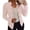 Hot Pink, variant on Womens Double Breasted Style Blazer Ladies Long Sleeve Solid Wrinkle Resistant Light Coat Office Work Jacket Navy S