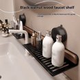 thumbnail image 3 of Wosthever Estante de almacenamiento para grifos: organice el área del lavabo del baño con un estante de almacenamiento con ventosa de nogal sin Almacenamiento y organización del hogar tipo+1 40cm, 3 of 6